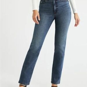 Sofia by Sofia Vergara High-Rise 90's Straight Jeans - Dark Blue